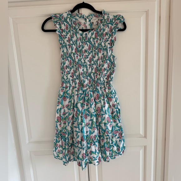 J. Crew Women's Mini Dress - Blue and Pink Floral - Picture 2 of 4
